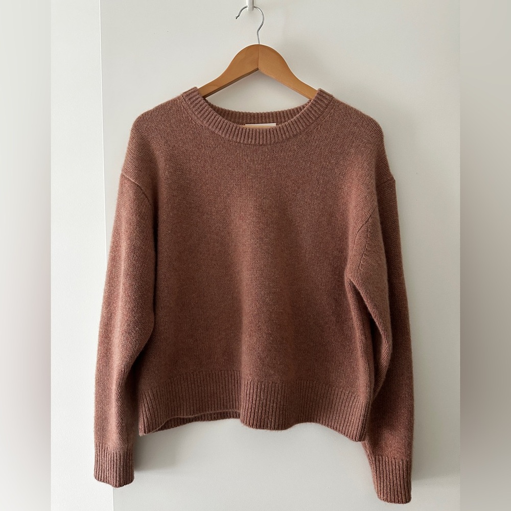 Aritzia Plush Cashmere Oversized Crew Sweater